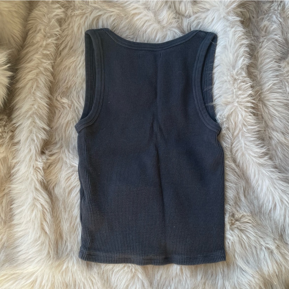 Madewell Coal Waffle Knit Tank - Picture 4 of 6